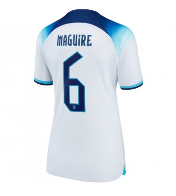 England Harry Maguire #6 Replica Home Stadium Shirt for Women World Cup 2022 Short Sleeve